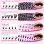 [New] Cross-border Hot-selling European and American False Eyelashes Large Capacity 80D100D Thick Eyelashes Book Asian Eyelashes