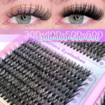 [800 Clusters Large Capacity] Eyelashes Cross-border European and American Style Lash Book 30D 40D 50D 60D Thick False Eyelashes