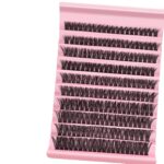 Hot Melt Cluster Eyelash Set for Cross-Border Trade, Large Capacity Eyelash Book, Dense Black Stem, Soft and Curly, European and American Style