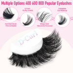 Custom cross-border European and American single-cluster thick false eyelashes self-lamination curling foreign trade eye makeup supplies DIY eyelashes