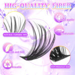 [800 Clusters Large Capacity] Eyelashes Cross-border European and American Style Lash Book 30D 40D 50D 60D Thick False Eyelashes