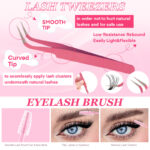 European and American style cross-border false eyelash book hot melt DIY segmented mixed large capacity natural thick export eyelash set