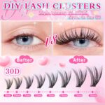 Cross-border trade false eyelash kit, European and American segmented false eyelash kit, self-lashing eyelash wholesale