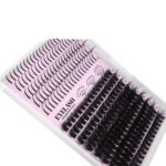 European and American style cross-border light pink fairy false eyelashes 100D 14 rows natural lower lashes thick export eyelashes wholesale