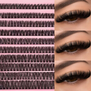[TEMU Bestseller] Eyelashes for European, American, and Asian Thick DIY 3D Cluster Curly False Lashes Set for Export