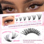 Cross-border European and American style false eyelash set 40D 20 rows 40pcs eyelashes Amazon Shein Temu hot-selling eyelashes