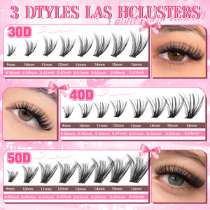 [TEMU Hot] European and American False Eyelashes 30D40D50D Large Capacity Lash Book Russian Asian Eyelashes