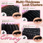 [800 Clusters] Large Capacity Lash Book 6080100120D False Eyelash Set Hot Selling for Cross-border Europe and America