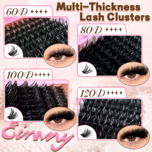 [800 Clusters] Large Capacity Lash Book 6080100120D False Eyelash Set Hot Selling for Cross-border Europe and America
