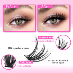 Amazon Eyelash Book 30D 40D 50D Cross-border DIY 640Pcs Set Export to Russia False Eyelashes