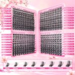 [Special Price] Amazon Cross-border Segmented Hot Melt Wide Stem 40 Rows Mixed Thick European and American False Eyelashes
