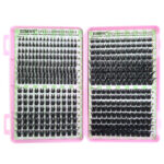 Cross-border eyelash book DIY single cluster thick natural false eyelashes hot melt D curl 640 clusters large capacity mixed eyelashes