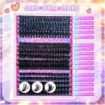 European and American cross-border hot-selling DIY single cluster false eyelashes, large capacity, curly and thick mixed style eyelashes wholesale