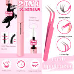 Cross-border European and American 80D false eyelashes, thick and curly, 10 rows of large capacity, single cluster DIY self-laminating segmented eyelashes