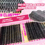 [Special Price] European and American False Eyelashes Cross-border 30P 40P 50P 60P 40 Rows TEMU Hot Selling Segmented Thick Eyelashes