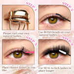 [800 Clusters] Large Capacity Lash Book 6080100120D False Eyelash Set Hot Selling for Cross-border Europe and America