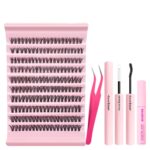 Amazon cross-border trade eyelashes false eyelashes 40D single cluster DIY segmented European American Middle East self-lamination soft bristle