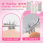 Glueless false eyelashes, self-adhesive for women, natural and realistic, reusable, new style sunburst eyelashes wholesale