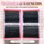 [800 Clusters] Large Capacity Lash Book 6080100120D False Eyelash Set Hot Selling for Cross-border Europe and America