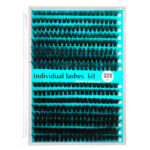 Cross-border best-selling single-cluster false eyelashes, Europe, America, and Middle East export cosmetics, exclusive glue and tweezers wholesale, 30P 40P