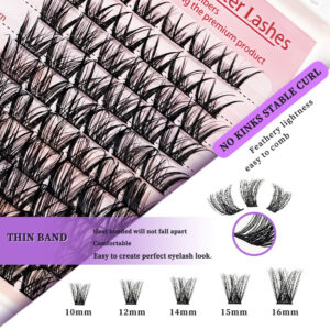 [Trial Set] Cross-border European-American Style False Eyelash Set, Middle East Russian Asian Mixed Wide Stem Eyelashes