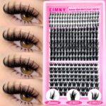 Cross-border thick eyelash clusters 20 rows mixed set lower lashes segmented large capacity European and American false eyelashes wholesale