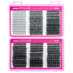 [120D Thick] European and American Style False Eyelash Book Large Capacity Russia Middle East Cross-border Asian Mixed False Eyelashes