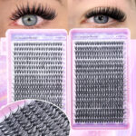 Amazon 304080100D false eyelashes European and American style single cluster 32 rows 640 clusters eyelash book set wholesale - 3040D