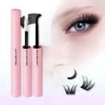 [2IN1 Double-Ended Glue] Cross-border European and American False Eyelash Extension Waterproof Remover Thick Curly Makeup Tweezers - 2IN1 Dual-Head Glue