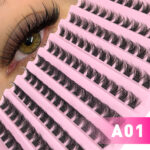 Cross-border trade European and American style false eyelashes washboard 10 rows Middle Eastern eyelashes versatile Amazon segment false eyelashes - [Single Box] Washboard A01 10 Rows