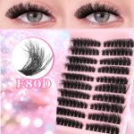[Low Price High Volume] Cross-border Trade 304080D European and American False Eyelashes 10 Rows Thick Mixed Segment Eyelashes - 80D-10 row of rough hair