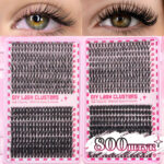 [Hot Sale in Russia] False Eyelashes Cross-border EU/US with Glue Ozon Hot Style 6080100D Eyelash Set - Single box
