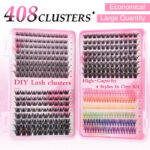 Eyelash Book/Cross-border Large Capacity Single Cluster False Eyelashes 9-16mm Natural Thick Style Eyelash Set - Eyelash Book A+ Color - 30 Rows