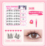Custom Butterfly Dream Miss Little Wild Rabbit Glue-Free False Eyelashes Self-Adhesive Eyelashes Mouse-Style Lashes for Women Lower Lashes Curled - Glue-free Double-pointed Sunflower False Eyelashes