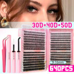 Amazon Best-Selling Asian False Eyelash Set, Wispy Lash Book, Cross-Border Eyelash for European and American Markets, Factory Wholesale - 32-row lash book 30P+40P+50P