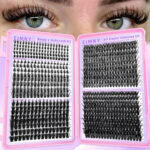 150D High Density Cluster Lash Book - Purple book-41 rows