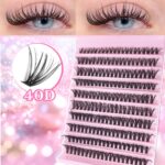 [TEMU Hot Sale] Cross-border Trade 304080D European and American False Eyelashes 10 Rows Thick Mixed Segment Eyelashes - 40D 10 rows - 200 pieces