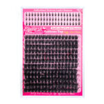 European and American cross-border hot-selling DIY segmented single cluster D-curve false eyelash set 660 clusters thick curly eyelashes - 100D+ lower eyelashes