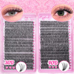 150D High Density Cluster Lash Book - Pink book 3040-36 rows