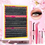 European and American cross-border hot-selling DIY single cluster false eyelashes, large capacity, curly and thick mixed style eyelashes wholesale - DIY-SET-236 Set