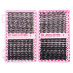 European and American cross-border hot-selling DIY segmented single cluster D-curve false eyelash set 660 clusters thick curly eyelashes - 3468D