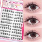 False eyelashes sunflower natural simulation makeup artist eyelashes women segmented lazy self-adhesive eyelashes wholesale - Glue-free 10 rows upgraded sunflower 120 clusters with tools