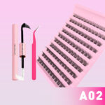 Cross-border trade European and American style false eyelashes washboard 10 rows Middle Eastern eyelashes versatile Amazon segment false eyelashes - [Set] Washboard A02