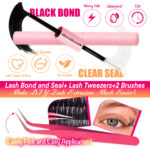 [TEMU Hot Sale] Cross-border Trade 304080D European and American False Eyelashes 10 Rows Thick Mixed Segment Eyelashes - Double-ended glue + tweezers