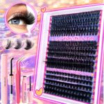 European and American cross-border hot-selling DIY single cluster false eyelashes, large capacity, curly and thick mixed style eyelashes wholesale - DIY-SET-235 Set