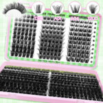 150D High Density Cluster Lash Book - Green grid book-50 rows
