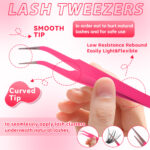 【Custom】European and American cross-border single-cluster segmented false eyelash set Fluufy wholesale eyelash book eyelashes - Golden Feather Tweezers