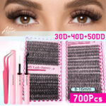 Amazon Best-Selling Asian False Eyelash Set, Wispy Lash Book, Cross-Border Eyelash for European and American Markets, Factory Wholesale - 35 Row Lash Book 30P+40P+50P
