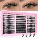 [New Arrival] Amazon EU/US Cross-border Segment Lash False Eyelash Set New Style Single Cluster Lashes - EY Pink Horizontal AM30 Soft Box -30 Row