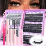 D-Curve Curly Cluster Lashes 660 Pack - 346810D+Double-head glue+tweezers